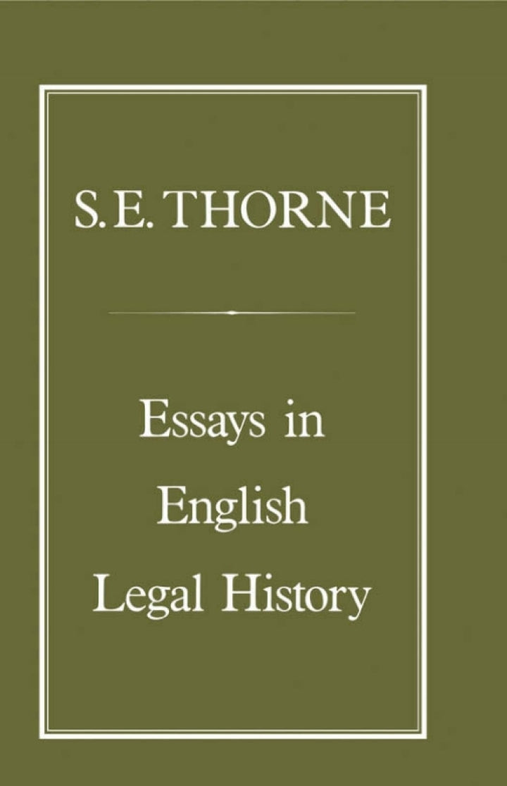 Essays in English Legal History 1st Edition